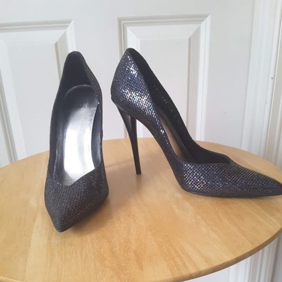 Stuart Weitzman Sparkly Iridescent Stiletto Pump - Picture 3 of 10